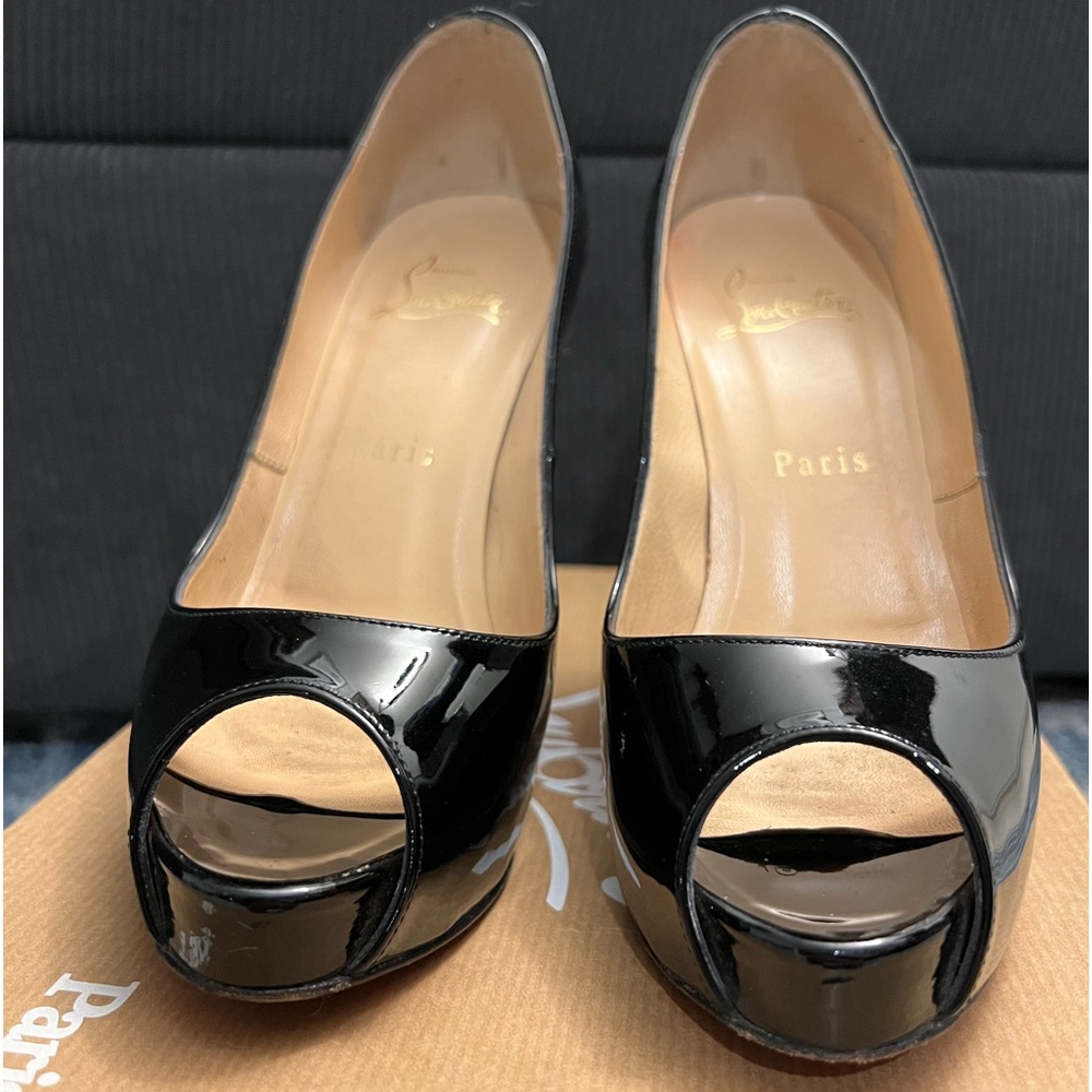 Christian Louboutin very prive 120 patent calf pumps